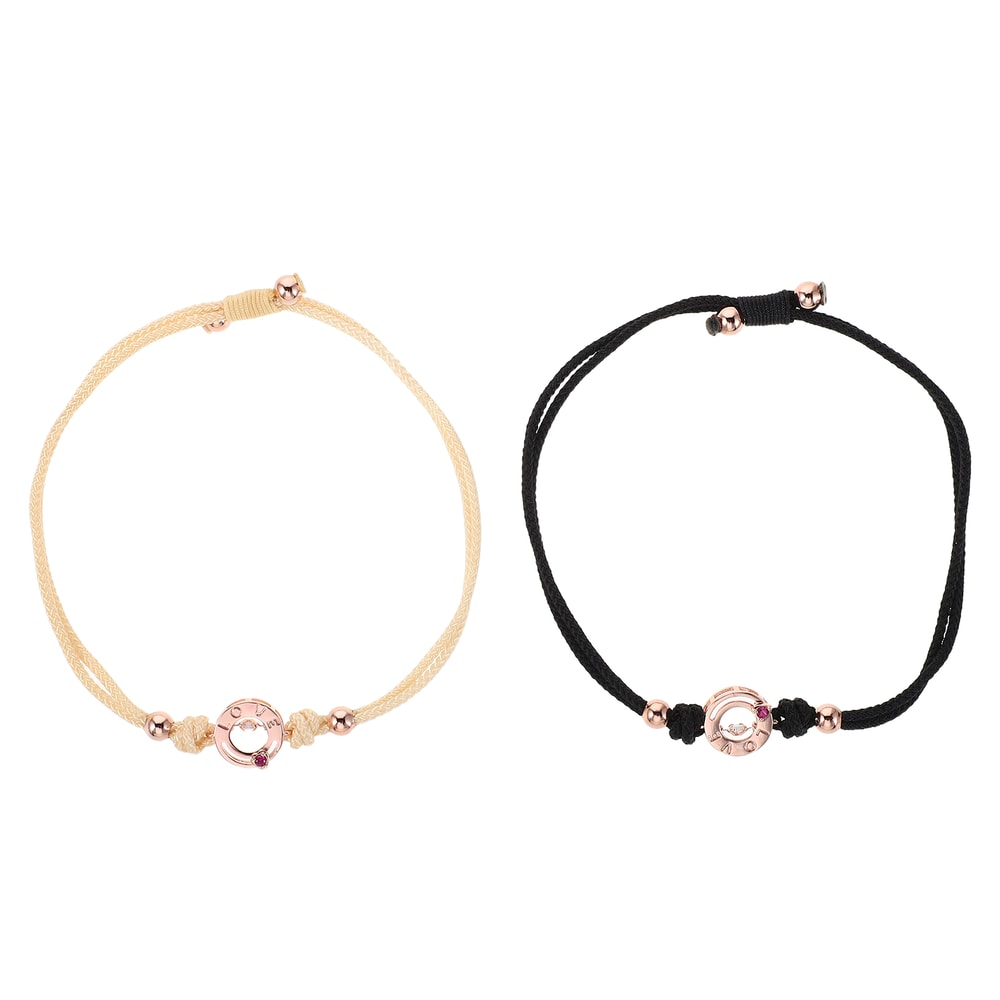 Durable Woven Adjustable Vibration Touch Bracelets For Him Her Long Distance Relationship Couples M 4