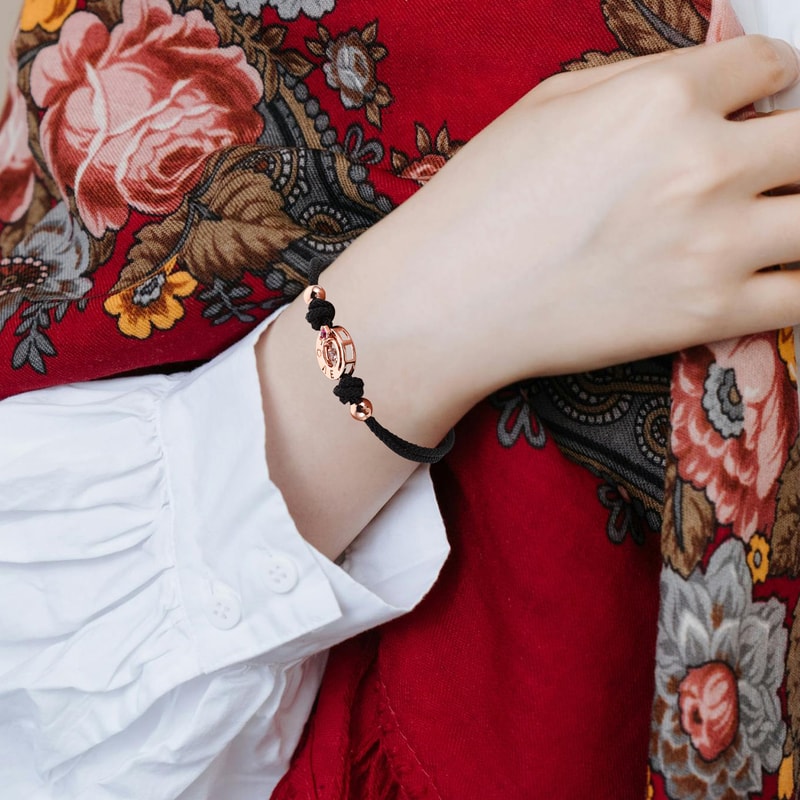 Durable Woven Adjustable Vibration Touch Bracelets For Couples Him Her Long Distance Relationship M 1