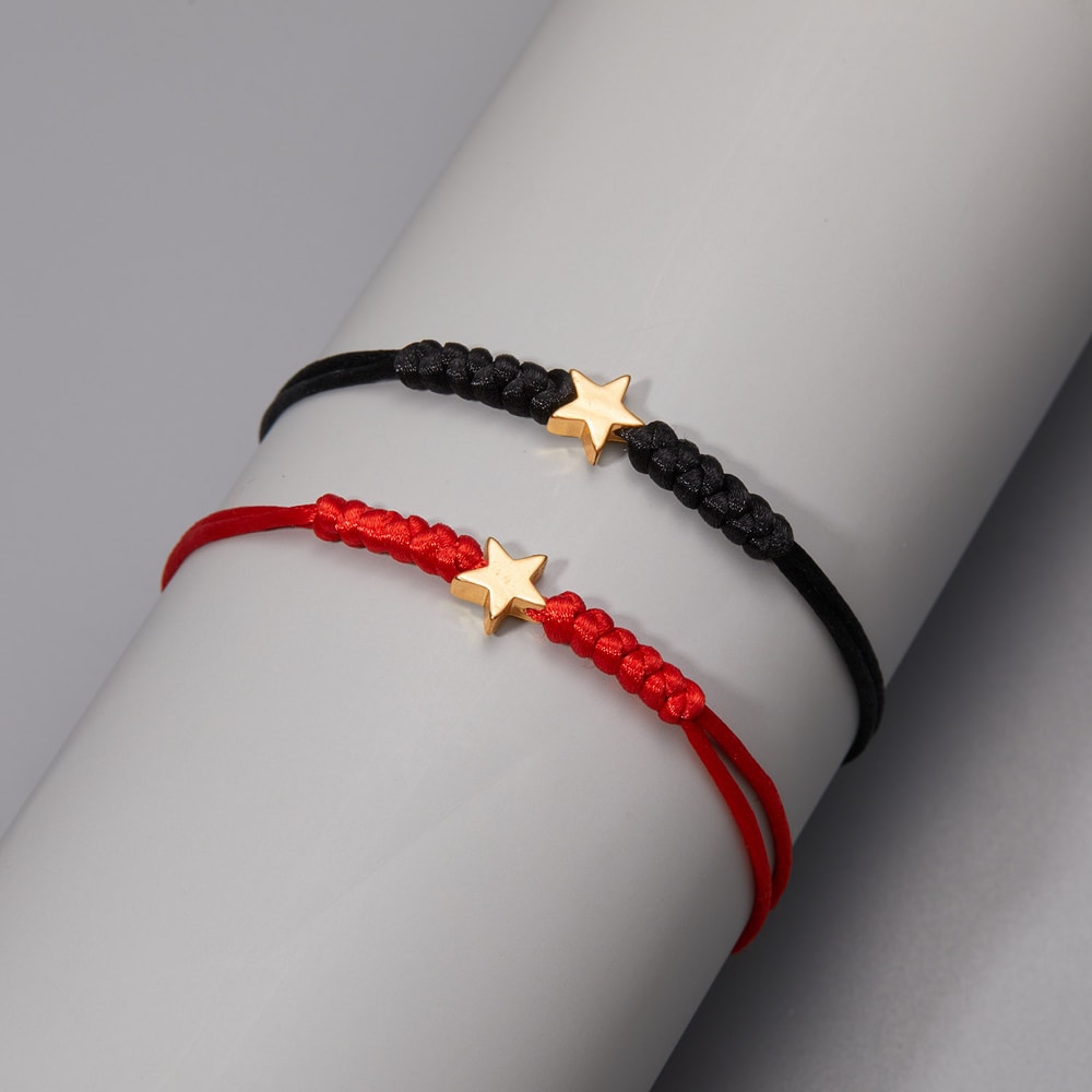 Handmade Red Black Rope Braided Bracelets Red String Of Fate Matching Long Distance Couples Gifts F 2