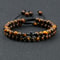 Couples Distance Beads Bracelet Handmade Yoga Prayer Jewelry Cross Tiger Eye Stone Fashion Hematite 1