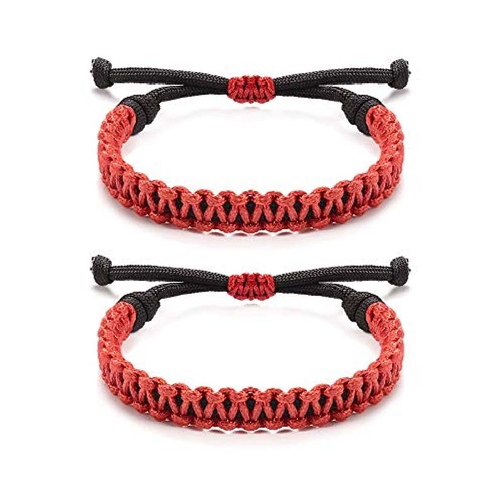 Handmade Paracord Bracelet Unisex Friendship Distance Matching BFF Wax Rope String Personalized Fri 4