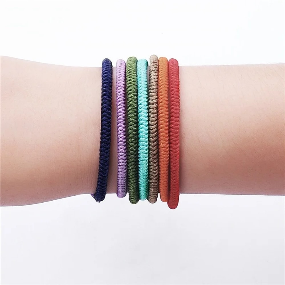 Handmade Woven Leisure Bracelet Romantic Yoga Long Distance Relationship Hand Rope 0