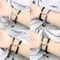 Natural Stone Beads Couple Distance Bracelets Set Braided Bracelet Lovers Heart Magnet Adjustable B 4