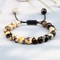 8mm Fire Agates Onyx Beads Couples Distance Bracelets Natural Healing Yoga For Men Women Elastic St 0