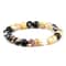 8mm Fire Agates Onyx Beads Couples Distance Bracelets Natural Healing Yoga For Men Women Elastic St 5