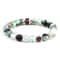 8mm Fire Agates Onyx Beads Couples Distance Bracelets Natural Healing Yoga For Men Women Elastic St 6