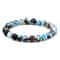 8mm Fire Agates Onyx Beads Couples Distance Bracelets Natural Healing Yoga For Men Women Elastic St 9