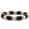 Natural Stone Beaded Circle Elastic Bracelets Bangles Charm Distance Bracelet Fashion Jewelry Men W 2