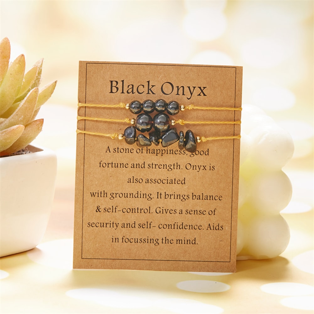 Yoga Bracelet For Men Women Kids Couples Family Natural Stone Distance Charm Jewelry Gift For Birth 4