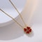 Heart Shaped Clover Necklace Pendant Stainless Steel Love Magnetic Necklace Jewelry Gift For Women 10