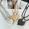 Couple Pendant Necklace Electrocardiogram Magnetic Heart Pendant Splicing Necklace Simple Quality V 1