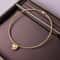 Heart Shaped Snake Bone Chain Pendant Collar Cross Border Magnetic Attraction Necklace 3