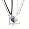 Magnetic Heart Couple Pendant Necklace Electrocardiogram Good Simple Quality Splicing Necklace Vale 5