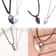 Magnetic Heart Couple Pendant Necklace Electrocardiogram Good Simple Quality Splicing Necklace Vale 1