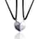 Magnetic Heart Couple Pendant Necklace Electrocardiogram Good Simple Quality Splicing Necklace Vale 8