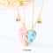 Best Friends Pendant Necklace Magnetic Broken Heart Chain Adjustable Lover BFF Jewelry Gift For Wom 5