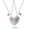 Best Friends Pendant Necklace Magnetic Broken Heart Chain Adjustable Lover BFF Jewelry Gift For Wom 8