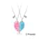 Best Friends Pendant Necklace, Magnetic Broken Heart Chain, Adjustable Lover BFF Jewelry Gift for Women