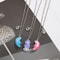 Stitching Heart Magnetic Best Friends Pendant Necklace Colorful Sequins Jewelry Gift For Men Couple 0