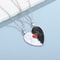 Couple Magnetic Necklace Stickman Heart Charm Fashion Trendy Splicing Heart Pendant Jewelry Gift 7