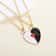 Couple Magnetic Necklace Stickman Heart Charm Fashion Trendy Splicing Heart Pendant Jewelry Gift 8