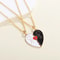 Couple Magnetic Necklace Stickman Heart Charm Fashion Trendy Splicing Heart Pendant Jewelry Gift 8