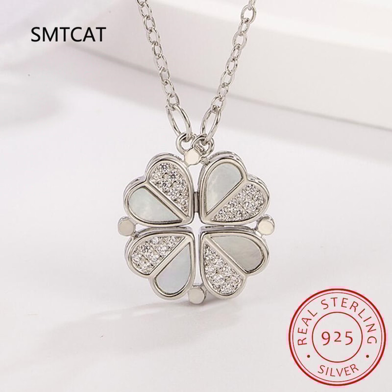 Spaceman Magnetic Heart Pendant Necklace Astronaut Star Couple Necklaces Friendship Jewelry Gift Fo 7