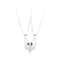 Trendy Magnetic Sun Moon Heart Necklace For Couple Women Heart Shaped Stitching Pendant DIY Jewelry 5