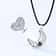 Couple Magnetic Matching Necklace For Women Men Sun Moon Heart Shape Pendant I Love You Projection 2