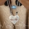 Couple Necklaces for Lovers Boys Girls, Electrocardiogram Magnetic Heart Pendant, Stainless Steel Valentines Day Jewelry