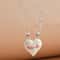 Couple Necklaces for Lovers Boys Girls, Electrocardiogram Magnetic Heart Pendant, Stainless Steel Valentines Day Jewelry