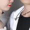 Fashion Couple Necklace Set Heart Magnetic Necklace For Couples Heart Combination Pendant Anniversa 1