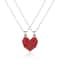 Fashion Couple Necklace Set Heart Magnetic Necklace For Couples Heart Combination Pendant Anniversa 5