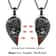 Creative Gothic Punk Skull Red Love Magnetic Heart Necklace Couple Jewelry For Women Men 1