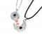 Magnetic Couple Matching Necklace For Women Men I Love You Projection Sun Moon Heart Pendant Jewelr 2