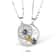 Magnetic Couple Matching Necklace For Women Men I Love You Projection Sun Moon Heart Pendant Jewelr 3