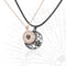 Hollow Sun Moon Heart Projection Necklace I Love You Magnetic Pendant Jewelry Gift For Couples 0