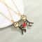 Couple Magnetic Necklace Simple Stickman Charm, Splicing Heart Pendant Jewelry Accessories, Romantic Gift