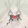 Couple Magnetic Necklace Simple Stickman Charm, Splicing Heart Pendant Jewelry Accessories, Romantic Gift