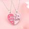 Cute Best Friends Magnetic Necklace For Women Fashion Heart Shaped Pendant Stitching Design Best Fr 1