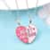 Cute Best Friends Magnetic Necklace For Women Fashion Heart Shaped Pendant Stitching Design Best Fr 3