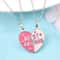 Cute Best Friends Magnetic Necklace For Women Fashion Heart Shaped Pendant Stitching Design Best Fr 3