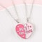 Cute Best Friends Magnetic Necklace For Women Fashion Heart Shaped Pendant Stitching Design Best Fr 4