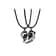 Heart Projection Magnetic Distance Couple Necklace I Love You Matching Pendant Jewelry 3