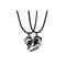 Heart Projection Magnetic Distance Couple Necklace I Love You Matching Pendant Jewelry 3