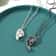 Fashion Creative Heart Necklace Magnetic Couple Pendant Romantic Lover Jewelry Gift 1