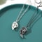 Fashion Creative Heart Necklace Magnetic Couple Pendant Romantic Lover Jewelry Gift 1