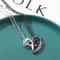 Fashion Creative Heart Necklace Magnetic Couple Pendant Romantic Lover Jewelry Gift 2