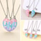 BFF Friendship Jewelry Necklace Gradient Butterfly Unicorn Heartshaped Gifts For Kids 0