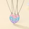 BFF Friendship Jewelry Necklace Gradient Butterfly Unicorn Heartshaped Gifts For Kids 1